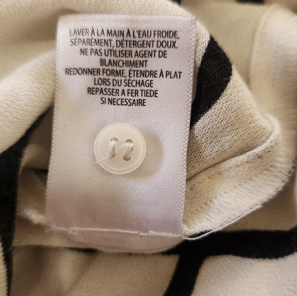 Leith Sheer Stripe Button Up Top Small - Picture 6 of 7